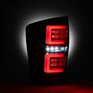340.43 Spyder LED Tail Lights Toyota Tacoma (16-19) [w/ Light Bar] Black / Black Smoke / Red Clear - Redline360