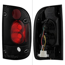 Load image into Gallery viewer, Spyder Euro Style Tail Lights Toyota Tacoma (1995-2000) - Black / Chrome / Smoke - Black Alternate Image