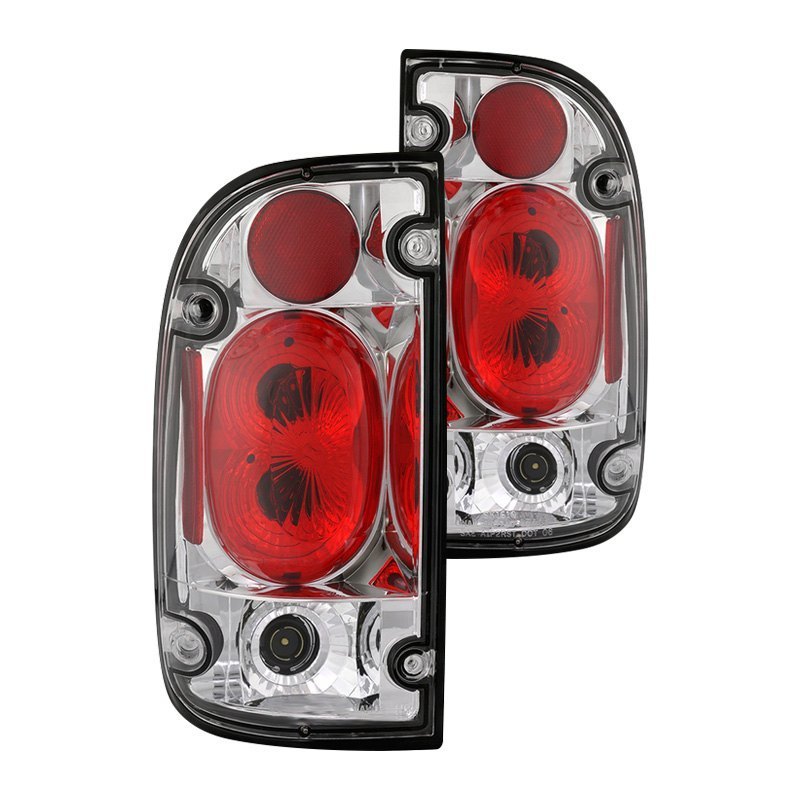 Spyder Euro Style Tail Lights Toyota Tacoma (1995-2000) - Black / Chro ...