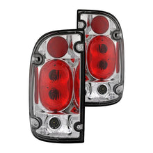 Load image into Gallery viewer, Spyder Euro Style Tail Lights Toyota Tacoma (1995-2000) - Black / Chrome / Smoke - Chrome Alternate Image