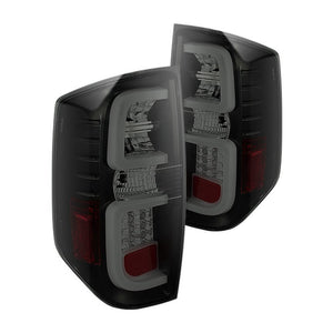 336.15 Spyder LED Tail Lights Toyota Tundra (14-19) w/ Light Bar - Black / Smoke / Red - Redline360