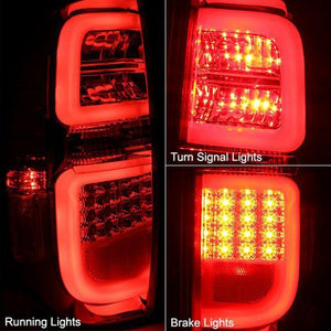 336.15 Spyder LED Tail Lights Toyota Tundra (14-19) w/ Light Bar - Black / Smoke / Red - Redline360