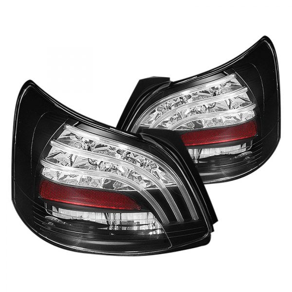 Spyder LED Tail Lights Sedan (07-09) - Black Redline360