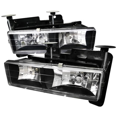 75.00 Spec-D OEM Replacement Headlights Chevy Blazer (92-94) Tahoe (95-99) Chrome or Black Housing - Redline360