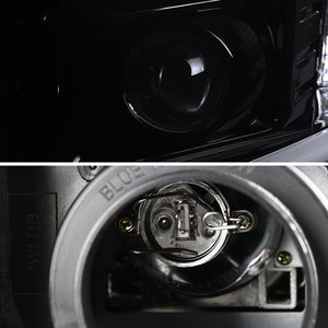 299.95 Spec-D Projector Headlights Chevy Silverado (07-13) LED C-Bar DRL - Black / Smoked / Clear - Redline360