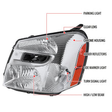 Load image into Gallery viewer, 159.95 Spec-D OEM Replacement Headlights Chevy Equinox (2005-2009) w/ Amber Reflectors - Redline360 Alternate Image