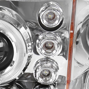 159.95 Spec-D Projector Headlights Chevy Impala (2000-2005) LED Halo - Black / Chrome - Redline360