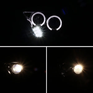 Spec-D Projector Headlights Ford Mustang (10-14) Dual Halo LED - Black ...