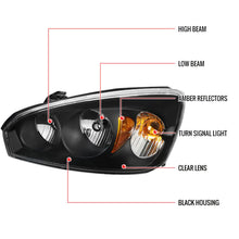 Load image into Gallery viewer, 84.95 Spec-D OEM Replacement Headlights Chevy Malibu (2004-2007) Black or Chrome - Redline360 Alternate Image
