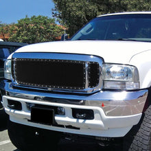 Load image into Gallery viewer, 160.00 Spec-D Grill Insert Ford Excursion (00-04) [3 PC Mesh] Rivet Style Black Stainless Steel - Redline360 Alternate Image