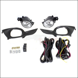 102.00 Spec-D Fog Lights Nissan Altima Sedan (2013-2015) Chrome Housing - Clear - OEM or SMD LED Projector - Redline360