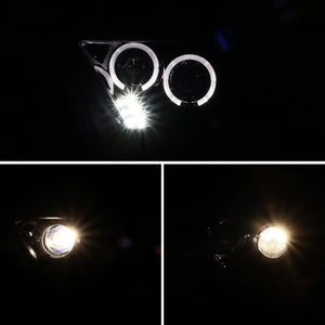 199.95 Spec-D Projector Headlights Ford Mustang (10-14) Dual Halo LED - Black or Chrome - Redline360
