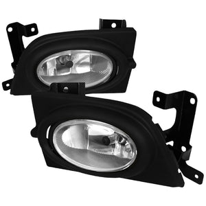 62.00 Spec-D OEM Fog Lights Honda Civic Sedan (06-08) Chrome Housing Clear or Yellow Lens - Redline360