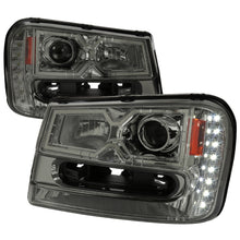 Load image into Gallery viewer, 219.95 Spec-D Projector Headlights Chevy Trailblazer (02-09) w/ LED Accents - Black / Smoke / Chrome - Redline360 Alternate Image