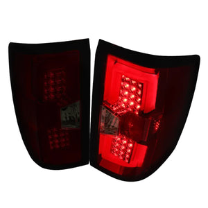 239.95 Spec-D LED Tail Lights Silverado (14-19) Sierra (15-19) w/ Red LED U-Bar Black or Chrome - Redline360