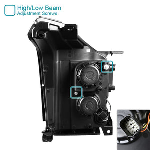 299.00 Spec-D Projector Headlights GMC Yukon & XL (2015-2019) LED DRL - Black or Chrome - Redline360