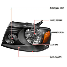 Load image into Gallery viewer, 115.00 Spec-D OEM Replacement Headlights Ford F150 (04-08) Optional LED Bar - Black or Chrome - Redline360 Alternate Image