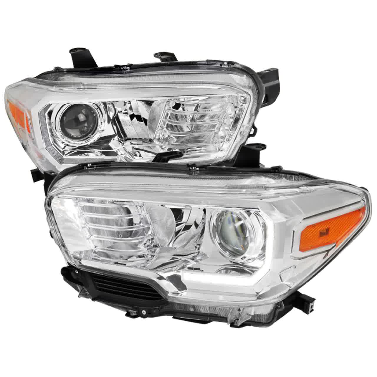 Spec-D Projector Headlights Toyota Tacoma (2016-2023) Black or Chrome ...