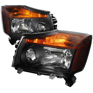 Spec-D OEM Replacement Headlights Nissan Titan (04-15) Matte Black or ...