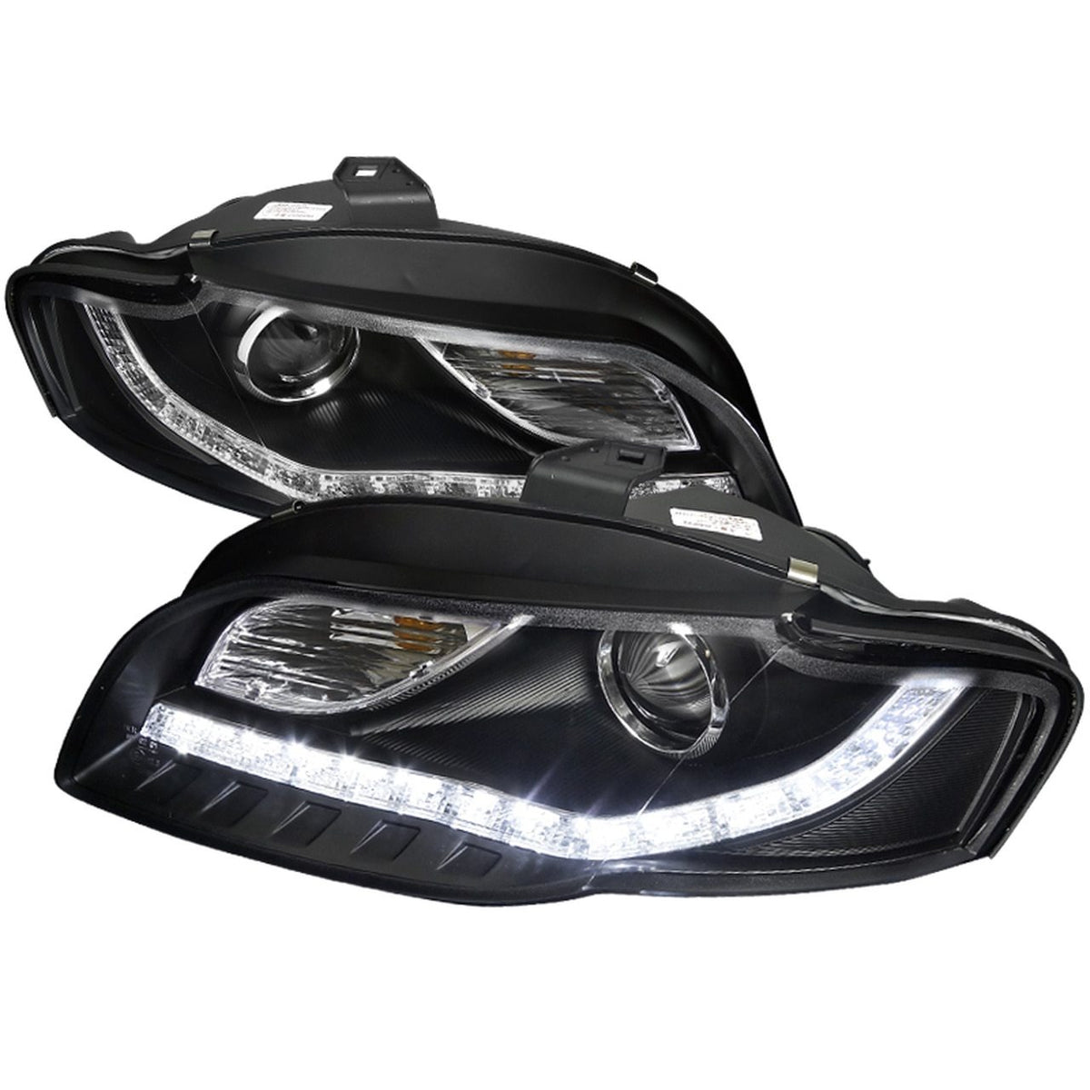 Spec-D Projector Headlights Audi A4 B7 (06-07-08) w/ R8 Style LED Stri ...