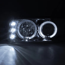 Load image into Gallery viewer, Spec-D Projector Headlights GMC Yukon (01-06) Sierra (99-06) Dual Halo w/o Bumper Lights - Black or Chrome - Matte Black/Clear Lens Alternate Image