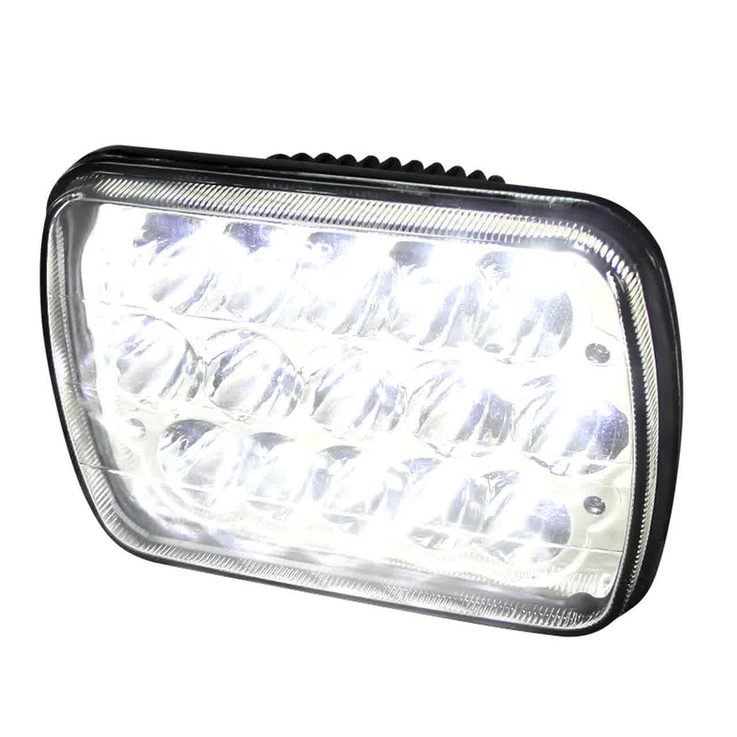 57.00 Spec-D 15-LED Sealed Beam Headlights Universal 7x6
