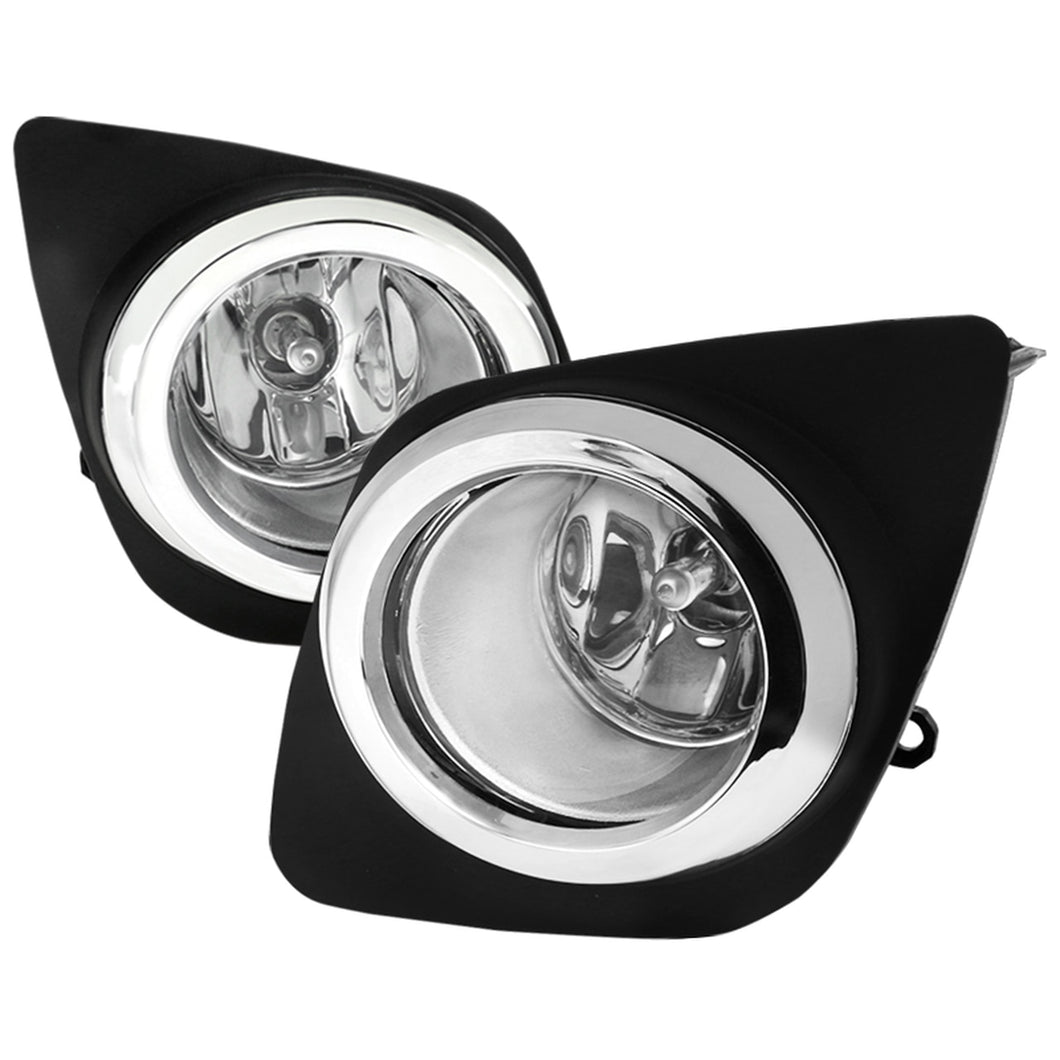 58.00 Spec-D OEM Fog Lights Toyota RAV4 (2009-2012) Chrome Housing - Clear Lens - Redline360