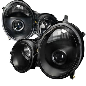 180.00 Spec-D Projector Headlights Mercedes E320 E430 W210 E-Class (00-02) Black / Chrome - Redline360