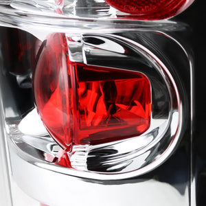 122.00 Spec-D Tail Lights Chevy Silverado (07-14) Altezza Style - Chrome Housing/Clear Lens - Redline360