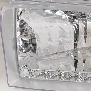 80.00 Spec-D OEM Replacement Headlights Ford Excursion (2000-2004) w/ or w/o LED Light - Redline360