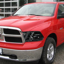 Load image into Gallery viewer, Spec-D Projector Headlights Dodge Ram (09-19) [w/ Amber Reflectors] Matte Black or Chrome Housing - Black Alternate Image