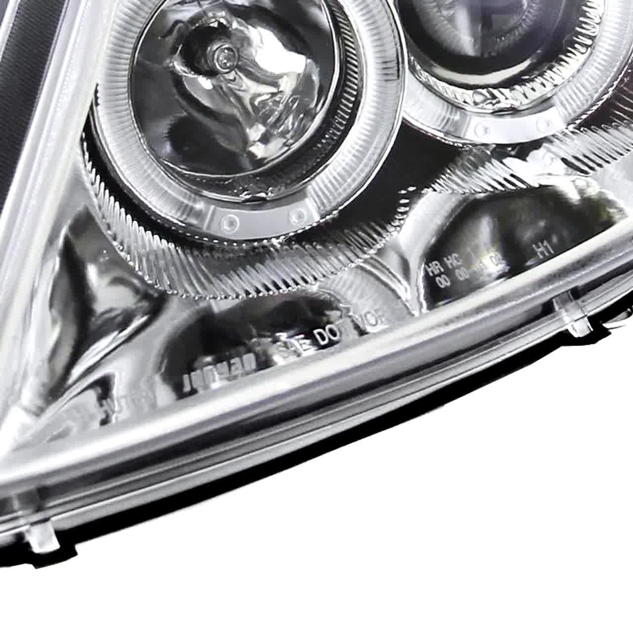 Spec-D Tuning Dual Halo LED Lamps Glossy Black Housing Spec-D Tuning Dual Halo LED Lamps Glossy Black Housing