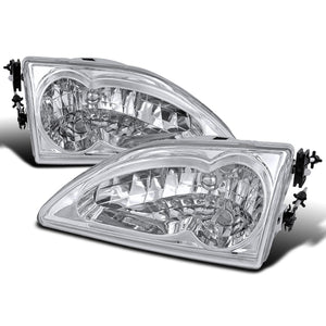 83.00 Spec-D OEM Replacement Headlights Ford Mustang (94-98) Chrome or Matte Black Housing - Redline360