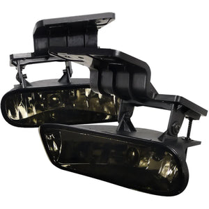 55.00 Spec-D OEM Fog Lights Chevy Silverado (99-02) Suburban / Tahoe  (00-06) Chrome Housing - Clear or Smoke Lens - Redline360