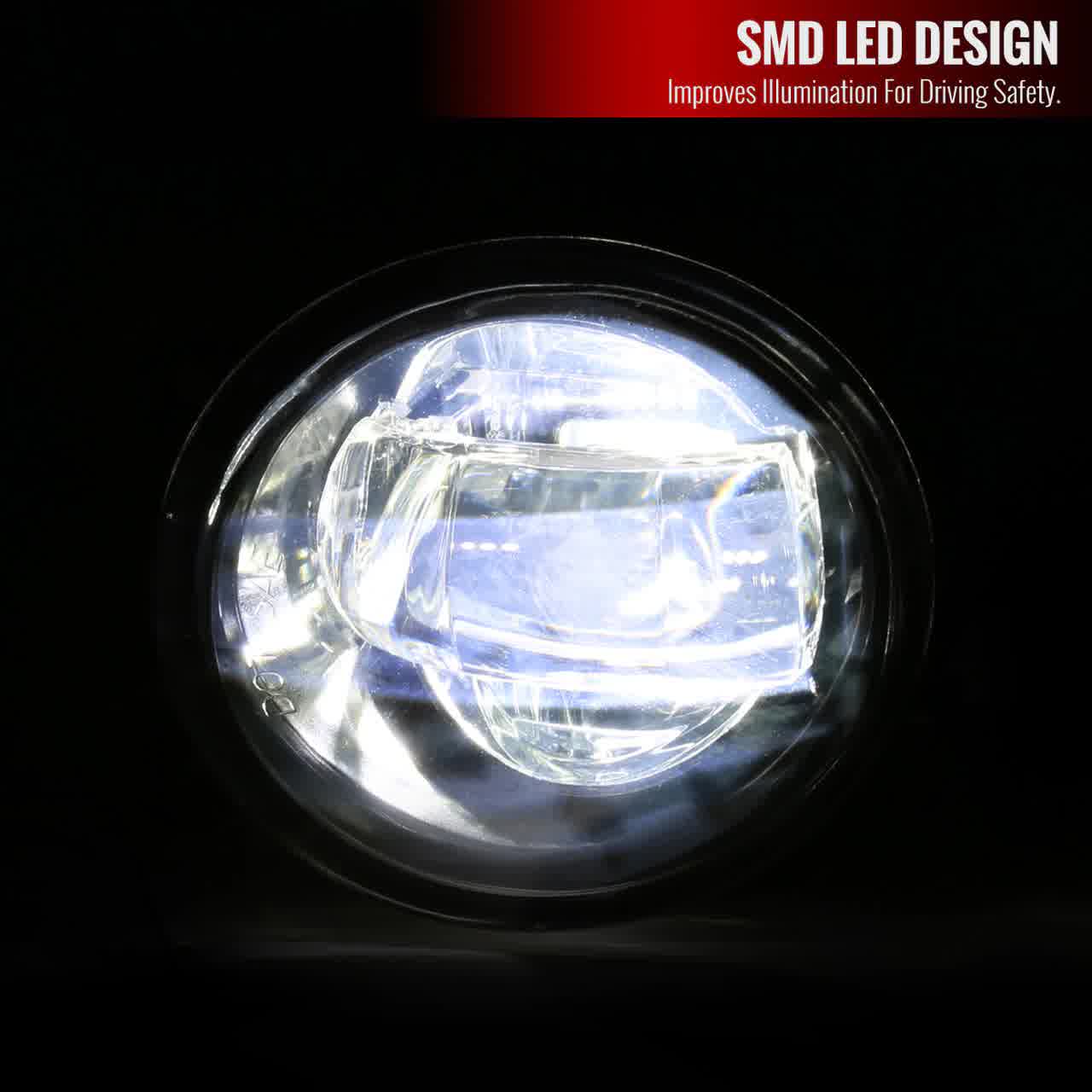 Spec-D SMD LED Fog Lights Toyota Corolla (2009-2013) Chrome Housing - –  Redline360