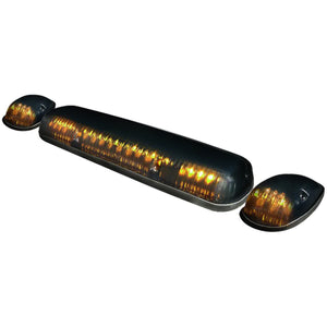 62.00 Spec-D Universal Truck Roof Cab Amber LED Lights - Black Housing w/ Smoke or Clear Lens - Redline360