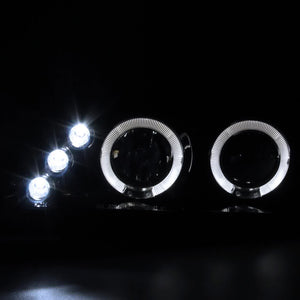 179.95 Spec-D Projector Headlights Toyota Corolla (93-97) Dual Halo LED - Black or Chrome - Redline360