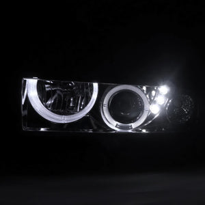 139.95 Spec-D Projector Headlights Chevy Blazer & S10 (98-04) Halo LED - Black / Chrome / Smoke - Redline360