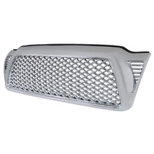 Load image into Gallery viewer, Spec-D Grill Toyota Tacoma (2005-2011) Black Mesh / Horizontal / Rivet Style - Chrome / Honeycomb Mesh Alternate Image