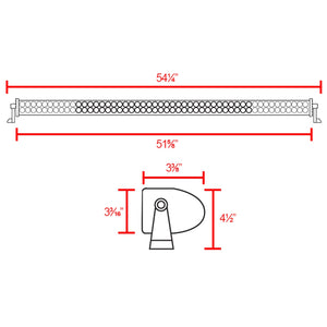 57.00 Spec-D Universal LED Light Bar [6000K] 36W 12-LED / 72W 24-LED / 90W 30-LED / 144W 48-LED / 180W 60-LED / 216W 72-LED / 300W 100-LED - Redline360