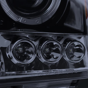 189.95 Spec-D Projector Headlights Nissan Xterra (05-12) LED Halo - Black or Chrome - Redline360
