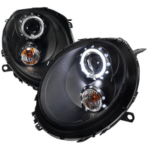 289.95 Spec-D Projector Headlights Mini Cooper R55 / R56 / R57 / R58 / R59 (07-15) LED Halo - Black or Chrome - Redline360