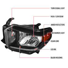 Load image into Gallery viewer, 215.00 Spec-D Crystal Headlights Toyota Tundra (14-21) w/ or w/o LED Light Strip - Redline360 Alternate Image