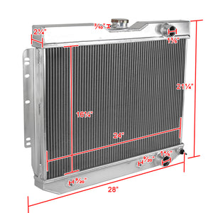 179.95 Spec-D Radiator Chevy Impala (1959-1963) Dual Row Aluminum Core - Redline360