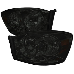 139.95 Spec-D OEM Replacement Headlights Dodge Ram 1500 (2006-2008) 2500/3500 (2006-2009) Clear / Black / Smoked - Redline360