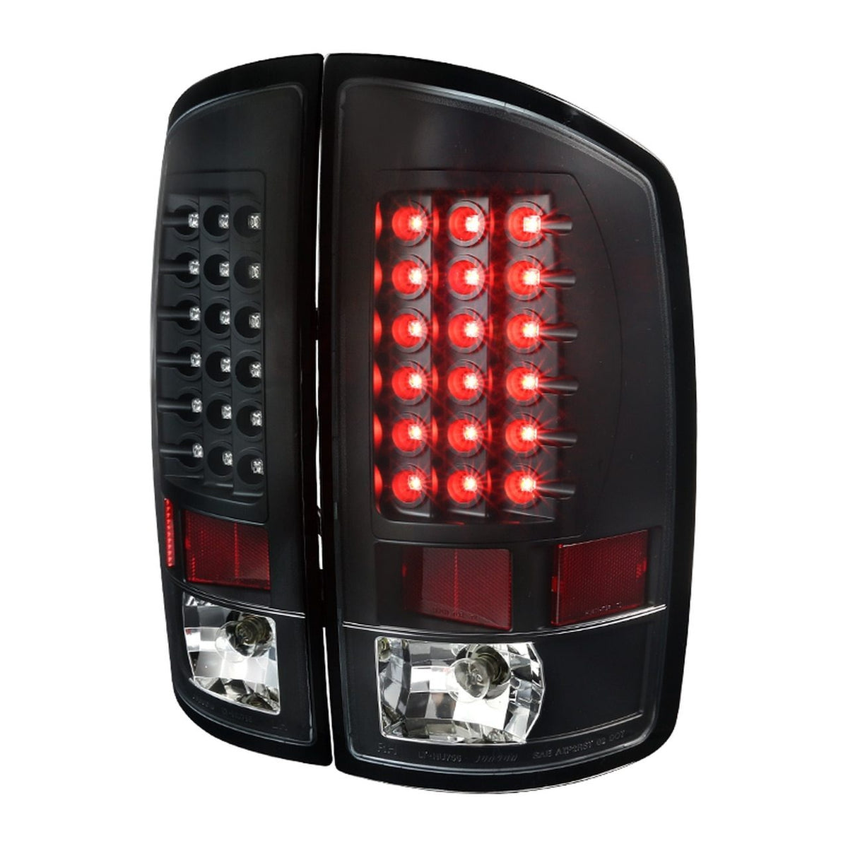 Spec-D LED Tail Lights Dodge Ram (2002-2006) Black / Chrome / Red / Gl ...