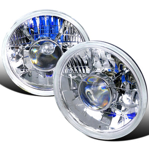 99.00 Spec-D Projector Headlights Miata NA/NB (7" Pop Up Round) Black or Chrome - Redline360