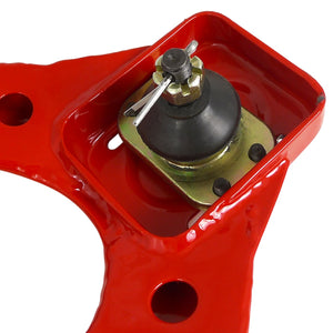 69.95 Spec-D Camber Kit Honda Civic EK (1996-2000) Front Upper Control Arms - Red - Redline360