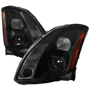 213.00 Spec-D Projector Headlights Nissan Maxima (04-05-06) Black or Chrome Housing - Redline360