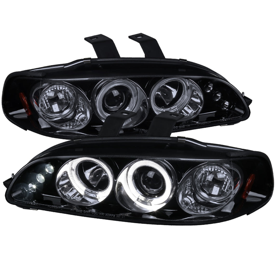 149.95 Spec-D Projector Headlights Honda Civic EG (92-95) Dual LED Halo - Black or Chrome - Redline360